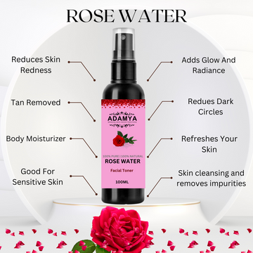 100% Pure Rose Water - Facial toner